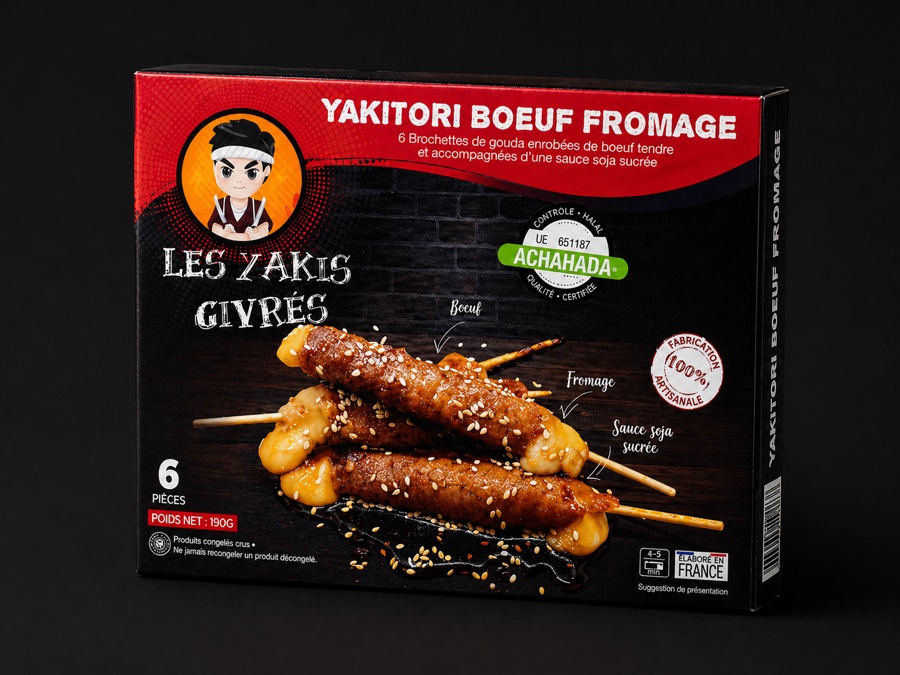 Yakitori Bœuf Fromage halal surgelé Les Yakis Givrés
